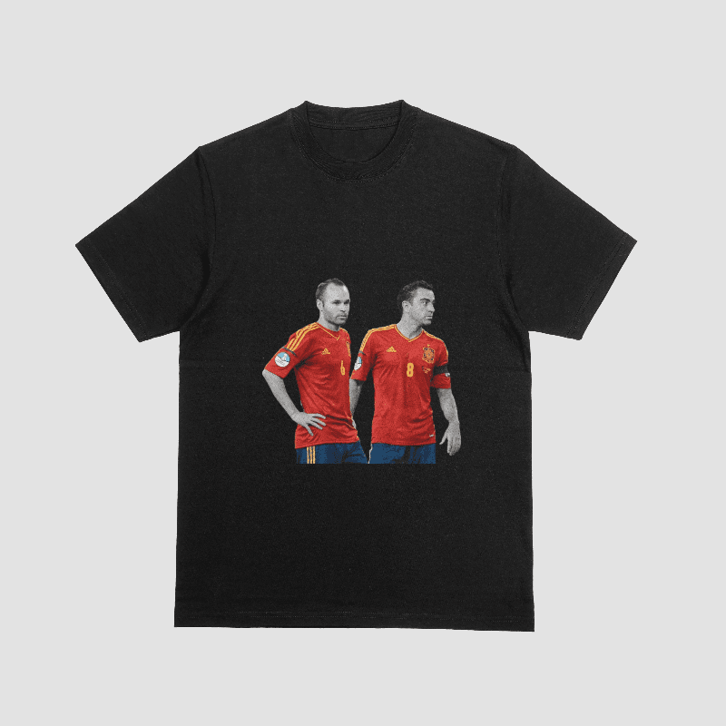 Xavi & Iniesta — Legends XI Tee (Black)
